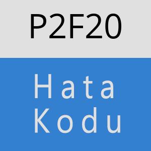 P2F20 hatasi