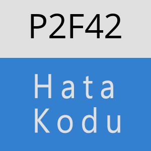 P2F42 hatasi