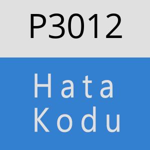 P3012 hatasi