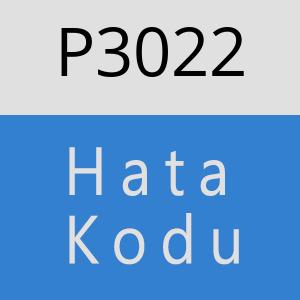 P3022 hatasi