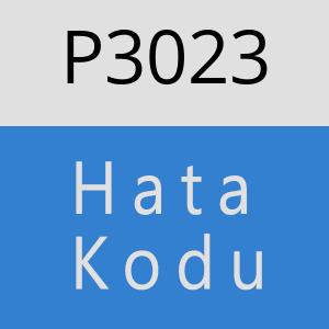 P3023 hatasi