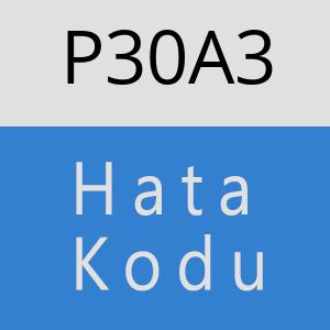 P30A3 hatasi