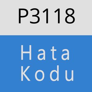 P3118 hatasi