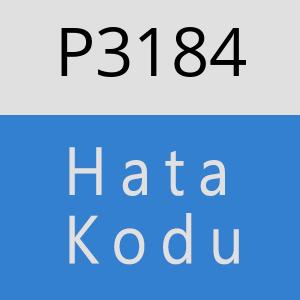 P3184 hatasi