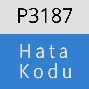 P3187 hatasi