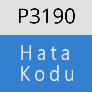 P3190 hatasi