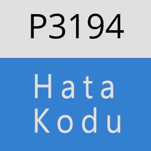 P3194 hatasi