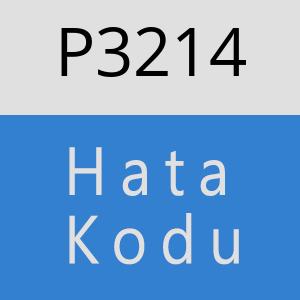 P3214 hatasi