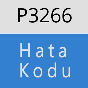 P3266 hatasi