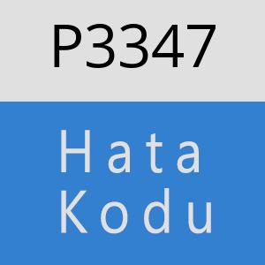 P3347 hatasi