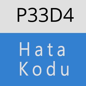 P33D4 hatasi