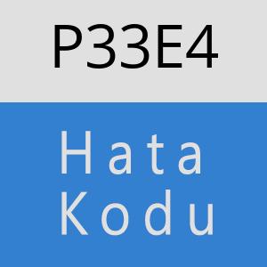 P33E4 hatasi