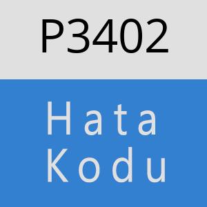 P3402 hatasi