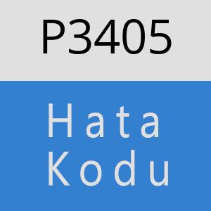 P3405 hatasi