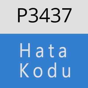 P3437 hatasi