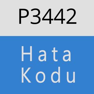 P3442 hatasi