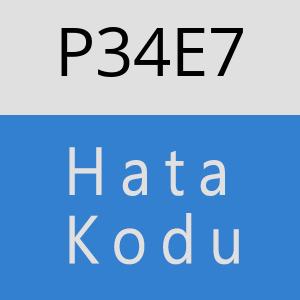 P34E7 hatasi