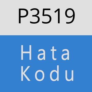 P3519 hatasi