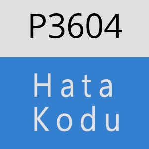 P3604 hatasi