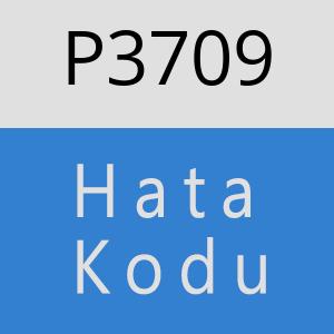 P3709 hatasi