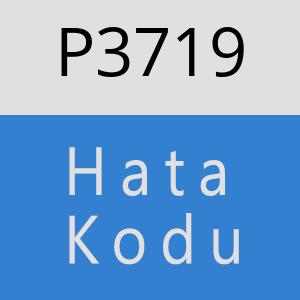 P3719 hatasi