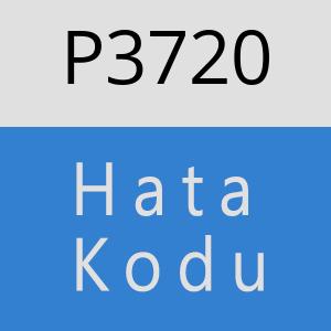 P3720 hatasi