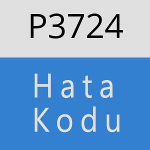 P3724 hatasi