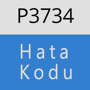 P3734 hatasi