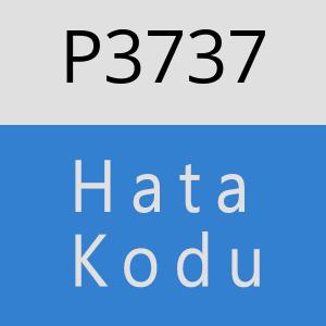 P3737 hatasi