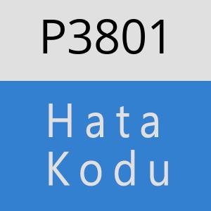 P3801 hatasi