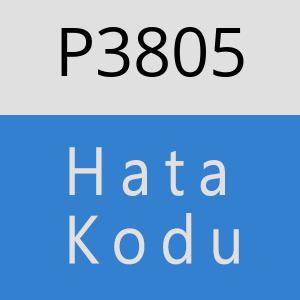 P3805 hatasi