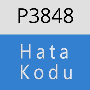 P3848 hatasi