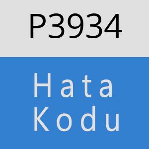 P3934 hatasi