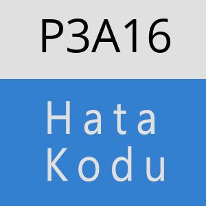 P3A16 hatasi