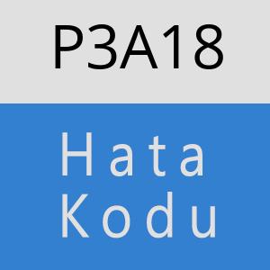 P3A18 hatasi