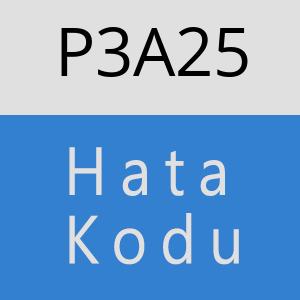 P3A25 hatasi