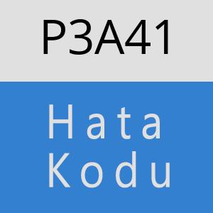 P3A41 hatasi