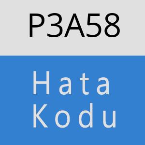 P3A58 hatasi