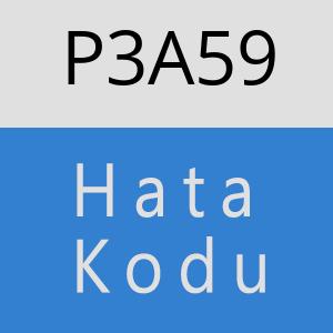 P3A59 hatasi