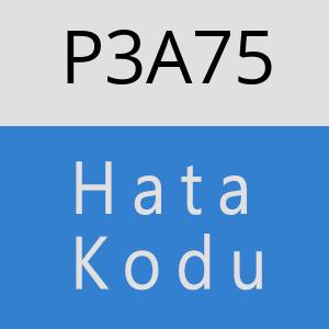 P3A75 hatasi