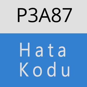 P3A87 hatasi