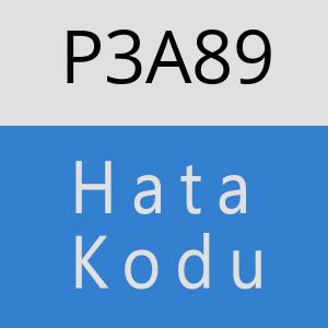 P3A89 hatasi