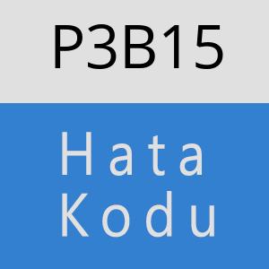 P3B15 hatasi