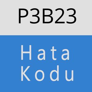 P3B23 hatasi