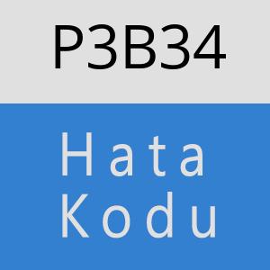 P3B34 hatasi