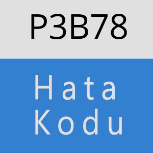 P3B78 hatasi