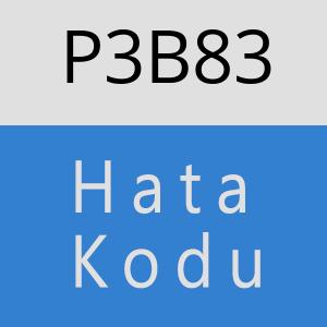 P3B83 hatasi