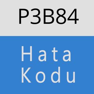 P3B84 hatasi