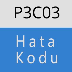 P3C03 hatasi