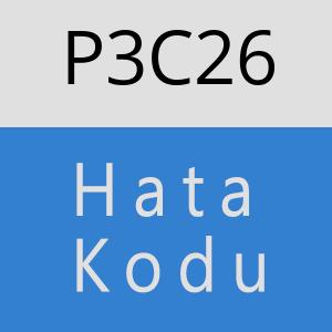 P3C26 hatasi